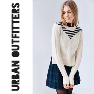 Alice & UO Gitane White Pullover Jumper